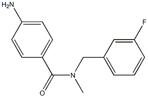 4-amino-N-[(3-fluorophenyl)methyl]-N-methylbenzamide 구조식 이미지