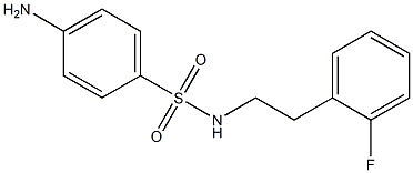 4-amino-N-[2-(2-fluorophenyl)ethyl]benzene-1-sulfonamide 구조식 이미지