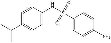 4-amino-N-[4-(propan-2-yl)phenyl]benzene-1-sulfonamide 구조식 이미지