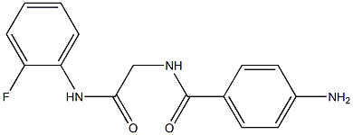 4-amino-N-{2-[(2-fluorophenyl)amino]-2-oxoethyl}benzamide 구조식 이미지