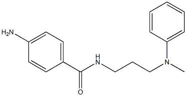 4-amino-N-{3-[methyl(phenyl)amino]propyl}benzamide 구조식 이미지