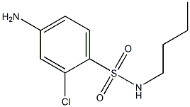 4-amino-N-butyl-2-chlorobenzene-1-sulfonamide 구조식 이미지