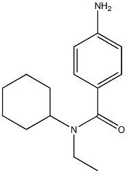 4-amino-N-cyclohexyl-N-ethylbenzamide 구조식 이미지