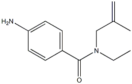 4-amino-N-ethyl-N-(2-methylprop-2-enyl)benzamide Structure