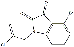 4-bromo-1-(2-chloroprop-2-en-1-yl)-2,3-dihydro-1H-indole-2,3-dione Structure