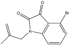 4-bromo-1-(2-methylprop-2-en-1-yl)-2,3-dihydro-1H-indole-2,3-dione 구조식 이미지