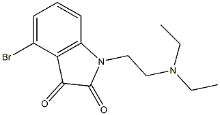 4-bromo-1-[2-(diethylamino)ethyl]-2,3-dihydro-1H-indole-2,3-dione 구조식 이미지