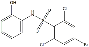 4-bromo-2,6-dichloro-N-(2-hydroxyphenyl)benzene-1-sulfonamide Structure