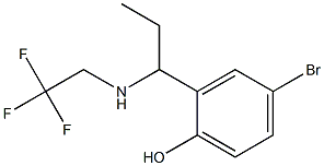 4-bromo-2-{1-[(2,2,2-trifluoroethyl)amino]propyl}phenol Structure