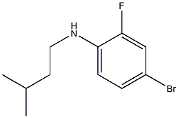 4-bromo-2-fluoro-N-(3-methylbutyl)aniline Structure