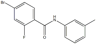 4-bromo-2-fluoro-N-(3-methylphenyl)benzamide Structure