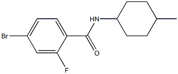 4-bromo-2-fluoro-N-(4-methylcyclohexyl)benzamide Structure