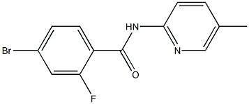 4-bromo-2-fluoro-N-(5-methylpyridin-2-yl)benzamide Structure