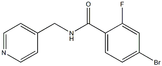 4-bromo-2-fluoro-N-(pyridin-4-ylmethyl)benzamide 구조식 이미지