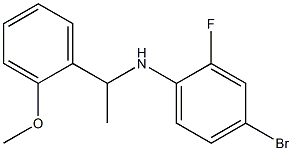 4-bromo-2-fluoro-N-[1-(2-methoxyphenyl)ethyl]aniline 구조식 이미지