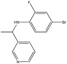 4-bromo-2-fluoro-N-[1-(pyridin-3-yl)ethyl]aniline 구조식 이미지