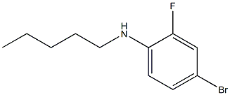 4-bromo-2-fluoro-N-pentylaniline 구조식 이미지