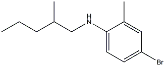 4-bromo-2-methyl-N-(2-methylpentyl)aniline 구조식 이미지