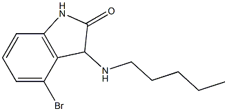 4-bromo-3-(pentylamino)-2,3-dihydro-1H-indol-2-one 구조식 이미지