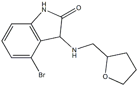 4-bromo-3-[(oxolan-2-ylmethyl)amino]-2,3-dihydro-1H-indol-2-one 구조식 이미지