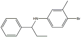 4-bromo-3-methyl-N-(1-phenylpropyl)aniline 구조식 이미지