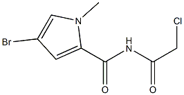 4-bromo-N-(2-chloroacetyl)-1-methyl-1H-pyrrole-2-carboxamide 구조식 이미지