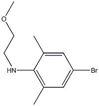 4-bromo-N-(2-methoxyethyl)-2,6-dimethylaniline 구조식 이미지
