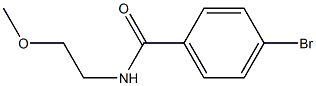 4-bromo-N-(2-methoxyethyl)benzamide Structure
