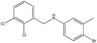 4-bromo-N-[(2,3-dichlorophenyl)methyl]-3-methylaniline 구조식 이미지
