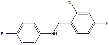 4-bromo-N-[(2-chloro-4-fluorophenyl)methyl]aniline Structure