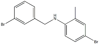 4-bromo-N-[(3-bromophenyl)methyl]-2-methylaniline 구조식 이미지