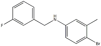 4-bromo-N-[(3-fluorophenyl)methyl]-3-methylaniline Structure