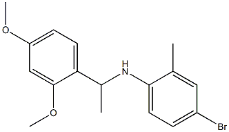 4-bromo-N-[1-(2,4-dimethoxyphenyl)ethyl]-2-methylaniline Structure