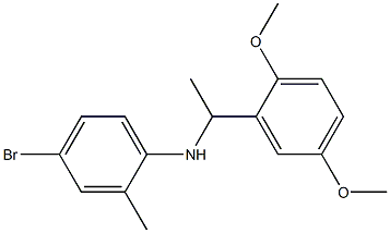 4-bromo-N-[1-(2,5-dimethoxyphenyl)ethyl]-2-methylaniline 구조식 이미지