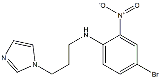 4-bromo-N-[3-(1H-imidazol-1-yl)propyl]-2-nitroaniline 구조식 이미지