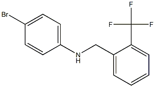 4-bromo-N-{[2-(trifluoromethyl)phenyl]methyl}aniline 구조식 이미지