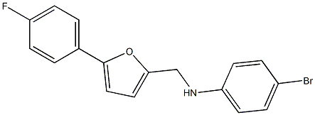 4-bromo-N-{[5-(4-fluorophenyl)furan-2-yl]methyl}aniline Structure