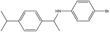 4-bromo-N-{1-[4-(propan-2-yl)phenyl]ethyl}aniline Structure