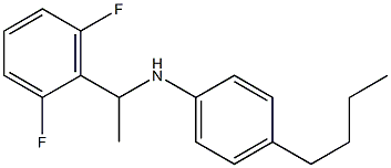 4-butyl-N-[1-(2,6-difluorophenyl)ethyl]aniline Structure