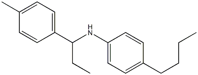 4-butyl-N-[1-(4-methylphenyl)propyl]aniline 구조식 이미지