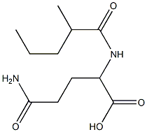 4-carbamoyl-2-(2-methylpentanamido)butanoic acid Structure