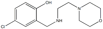 4-chloro-2-({[2-(morpholin-4-yl)ethyl]amino}methyl)phenol Structure