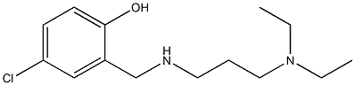 4-chloro-2-({[3-(diethylamino)propyl]amino}methyl)phenol 구조식 이미지