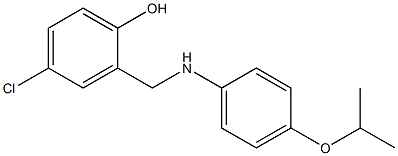 4-chloro-2-({[4-(propan-2-yloxy)phenyl]amino}methyl)phenol 구조식 이미지