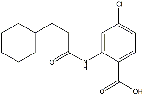 4-chloro-2-(3-cyclohexylpropanamido)benzoic acid 구조식 이미지