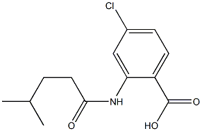 4-chloro-2-(4-methylpentanamido)benzoic acid Structure