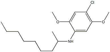 4-chloro-2,5-dimethoxy-N-(nonan-2-yl)aniline Structure