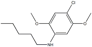 4-chloro-2,5-dimethoxy-N-pentylaniline Structure