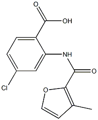 4-chloro-2-[(3-methyl-2-furoyl)amino]benzoic acid Structure