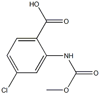 4-chloro-2-[(methoxycarbonyl)amino]benzoic acid Structure